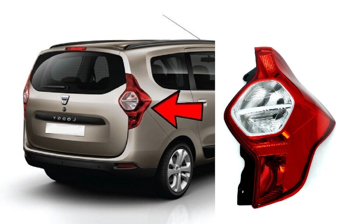 Right Rear Tail Light Lamp for Dacia Lodgy 2012+ Without Bulbs