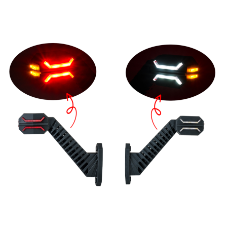 2× Universal Dragon 12–24V Position Marker Lamps – Truck & Trailer