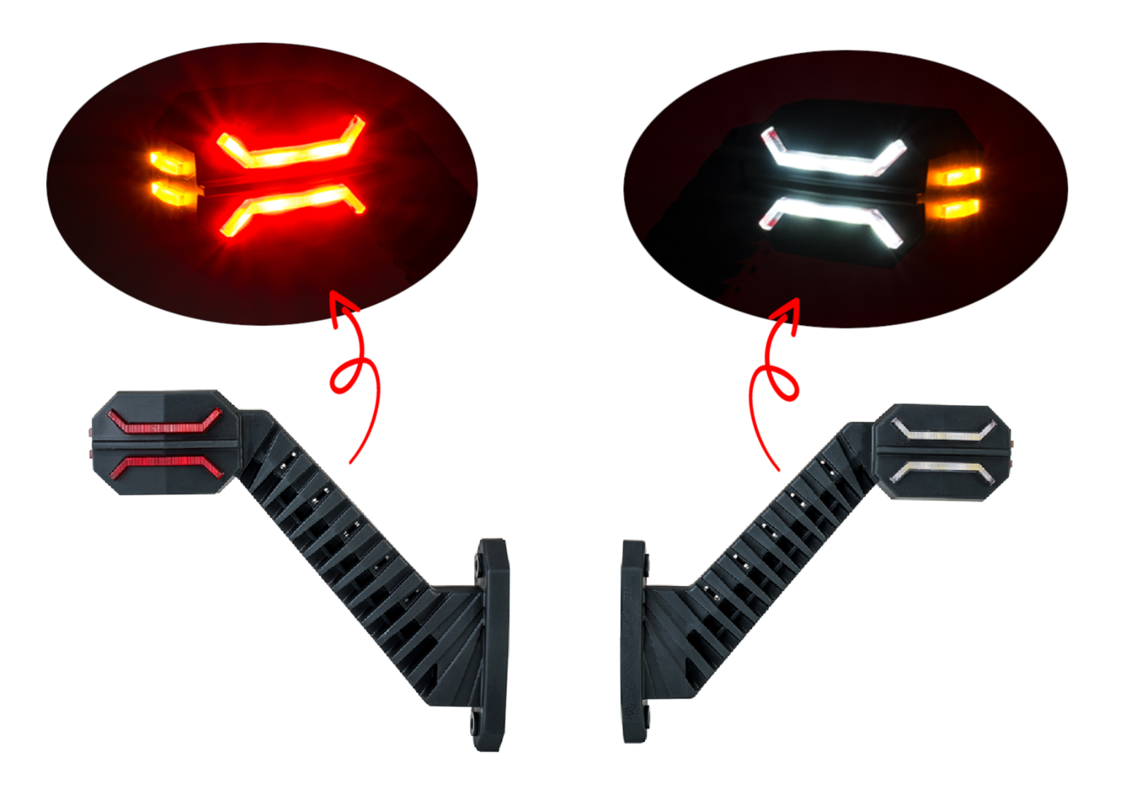 2× Universal Dragon 12–24V Position Marker Lamps – Truck & Trailer