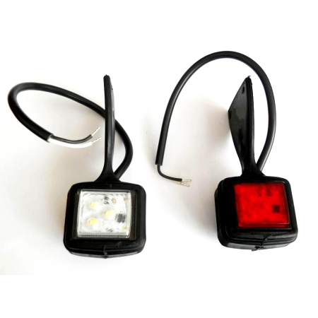 2× 12V-24V Universal LED Pendant Side Marker Lamps – Truck, Trailer & Van