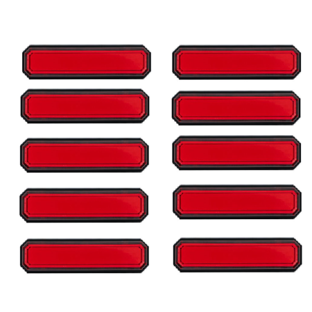 Set of 10 Red LED Neon Rear Marker Lights – 12–24V, Truck & Trailer