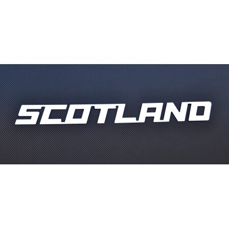 SCOTLAND Sign – Polished Stainless Steel Front Decoration for Trucks, Vans, Buses & Lorries (660x67mm)