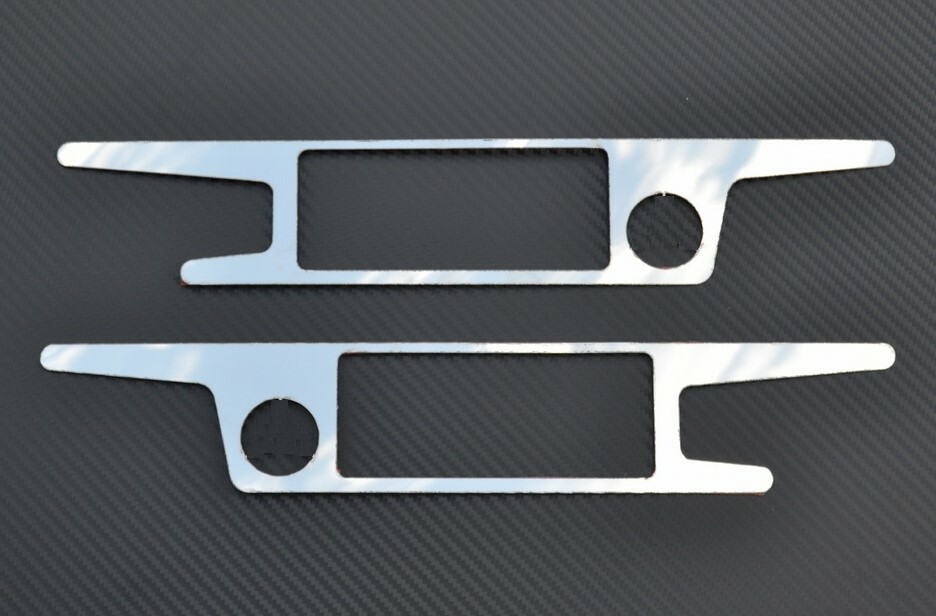 for Mercedes Actros / Atego / Axor Side Marker Lights Surrounds – Stainless Steel Chrome Trim Covers (2pcs Set)