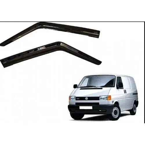 Side Window Sun, Rain & Wind Guards (2pcs) Black for VW Transporter T4 (1990–2003)
