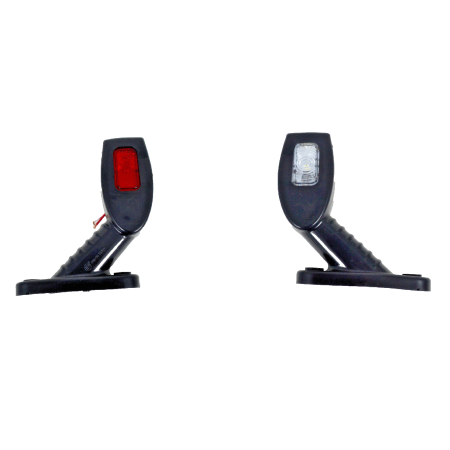 2pcs LED Side Marker Position Lights 12/24V for Truck, Trailer, Bus and Lorry Chassis