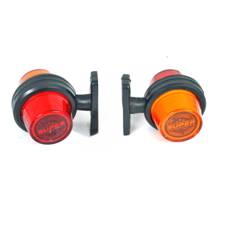 2x 12–24V Super LED Rear Side Marker Lights Red/Amber Neon for Van & Lorry