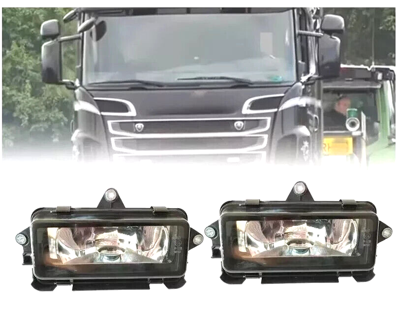 Set of Left & Right Sunvisor Fog Lights for Scania P, G, R, S Series 2004–2016