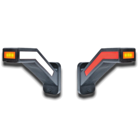 2 pcs 12–24V LED Neon Side Marker Lights – 3 Functions for Lorry, Truck, Van
