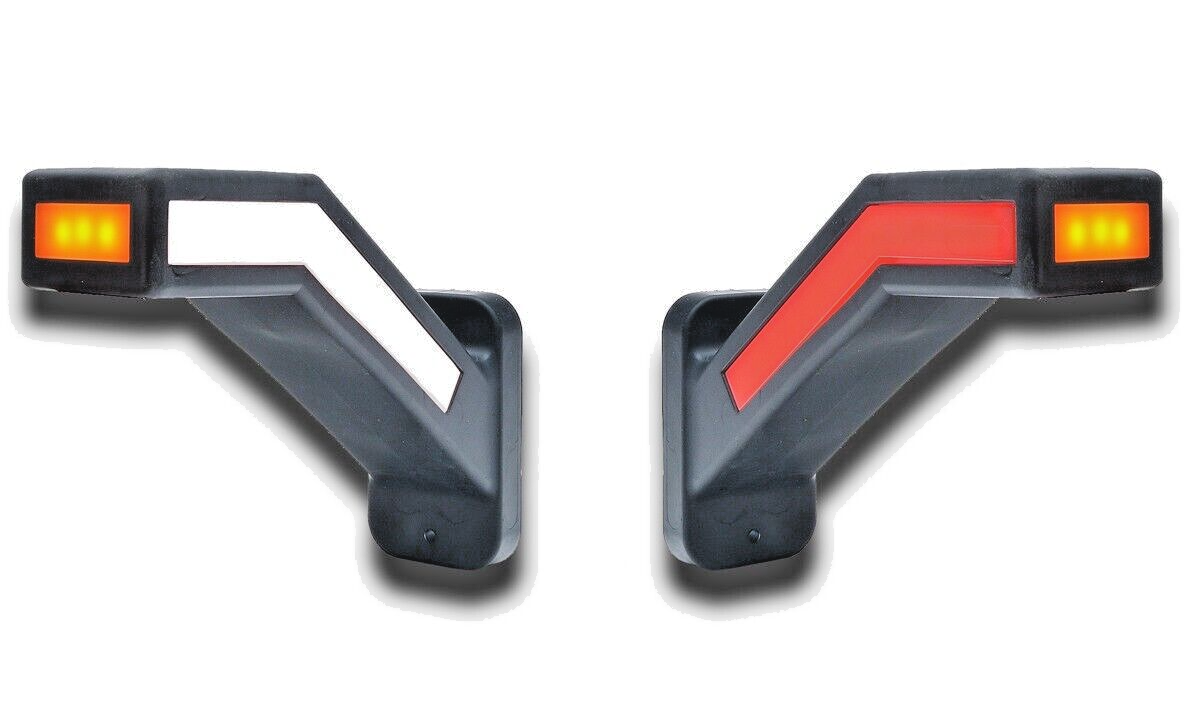 2 pcs 12–24V LED Neon Side Marker Lights – 3 Functions for Lorry, Truck, Van