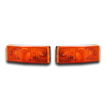 2 pcs Amber Side Marker Lights (12/24V) – CE & E-Marked Multi-Volt Horsebox, Motorhome, Lorry