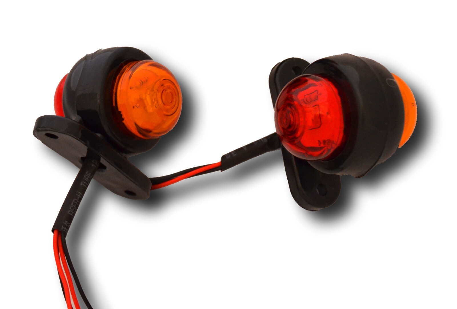 2 X 2 SMD LED Red Amber Side Marker Lights 12v for Van Bus Trailer Lorry Camper