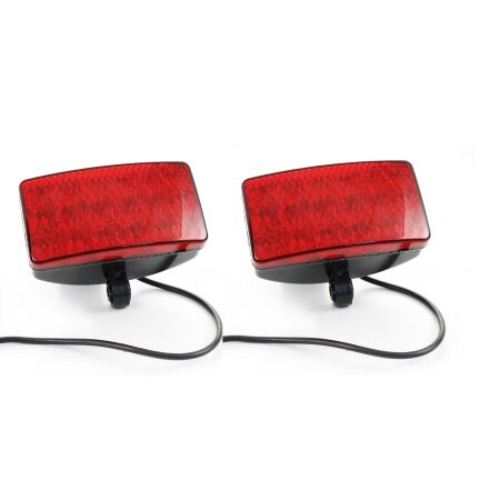 2x Red Fog Light 18 LED Lamps for Truck Trailer Chassis Renault DAF Volvo Scania