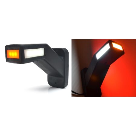 2PCS Universal 12–24V LED Rear Side Position Corner Lights – Truck, Trailer, Lorry & Bus