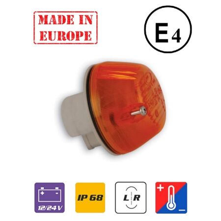 1 New Amber Lens Turn Signal Side Marker Lamp Light for MAN Van Lorry