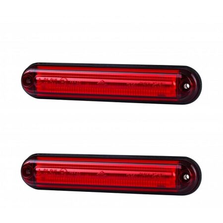 2× LED Rear Neon Marker Lamps, 12–24V – Truck, Trailer & Van