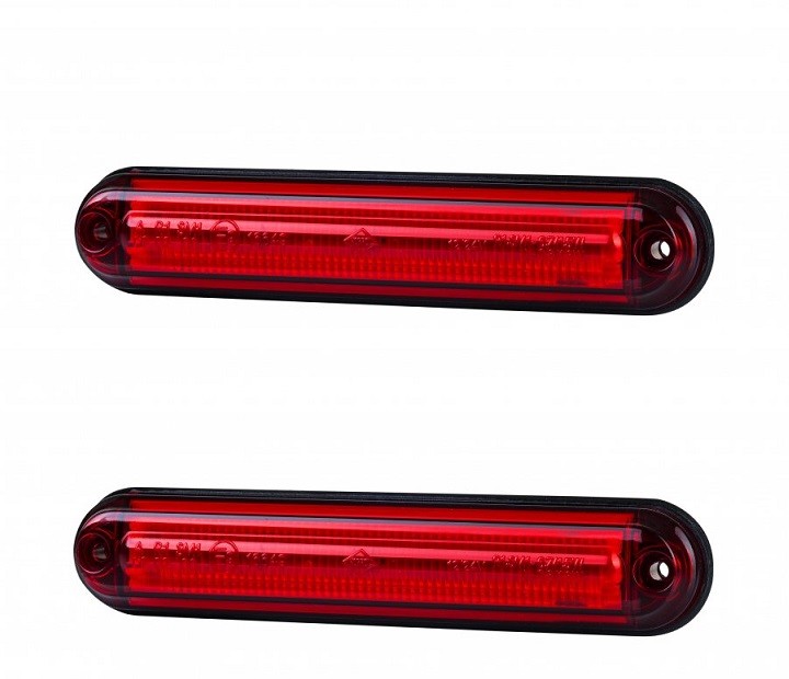 2× LED Rear Neon Marker Lamps, 12–24V – Truck, Trailer & Van