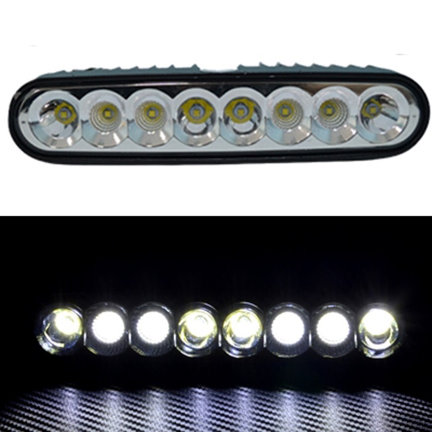 2× Combo Halogen Spot/Flood LED Work Lights – 12–36V, 8 LEDs for Truck, Car, Tractor, ATV, Boat, Off-Road