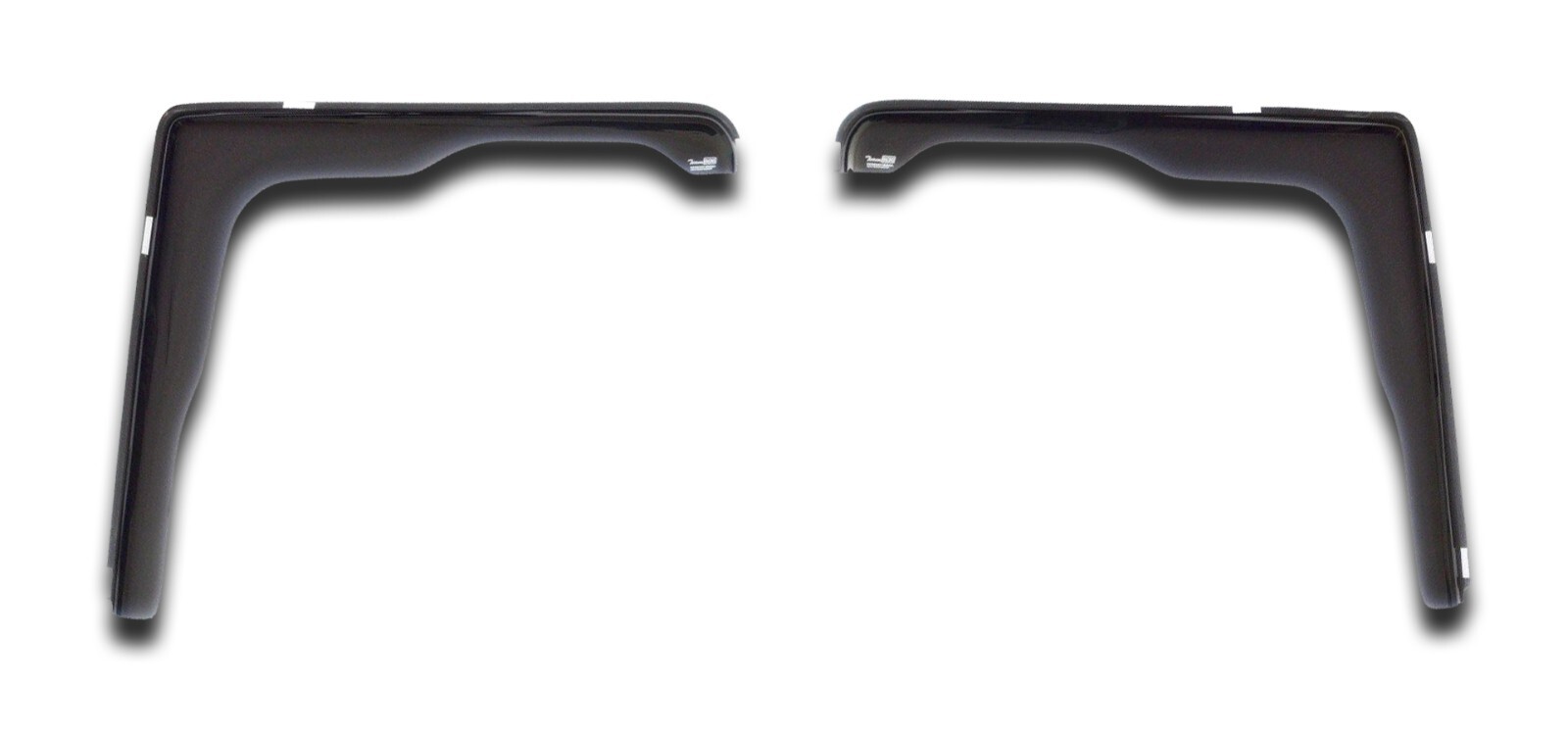 2× Black Side Window Wind Rain Sun Deflectors for DAF XF 106 (Left-Hand Drive)