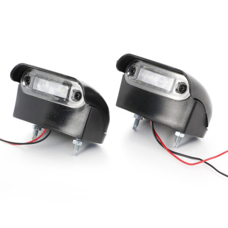 2× LED Tail & Number Plate Lights – 24V, Rear & Front, Truck/Lorry/Trailer
