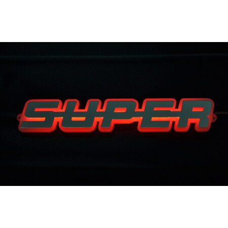 3D Red SUPER Sign LED Exterior Light 24V for Scania S, R, P, G & L Trucks