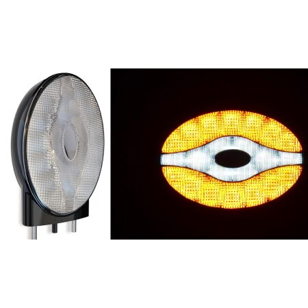 2 pcs Agricultural Combination Front Oval LED Lights for Trucks, Lorries & Farm Vehicles
