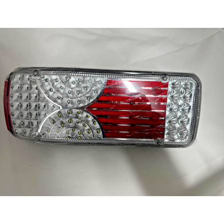 1× Clear LED Tail Light, Left RHD – E-Marked, 12/24V, Fits Scania, MAN, DAF & Iveco
