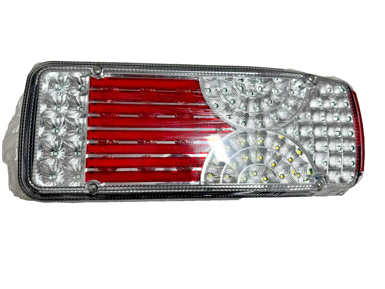 1× Clear LED Tail Light, Right RHD – E-Marked, 12–24V, Fits Scania, MAN, DAF & Iveco