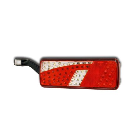 Left Side E-MARK 42cm 10-30V LED Rear Tail Light 7 Function for Truck, Lorry & Bus