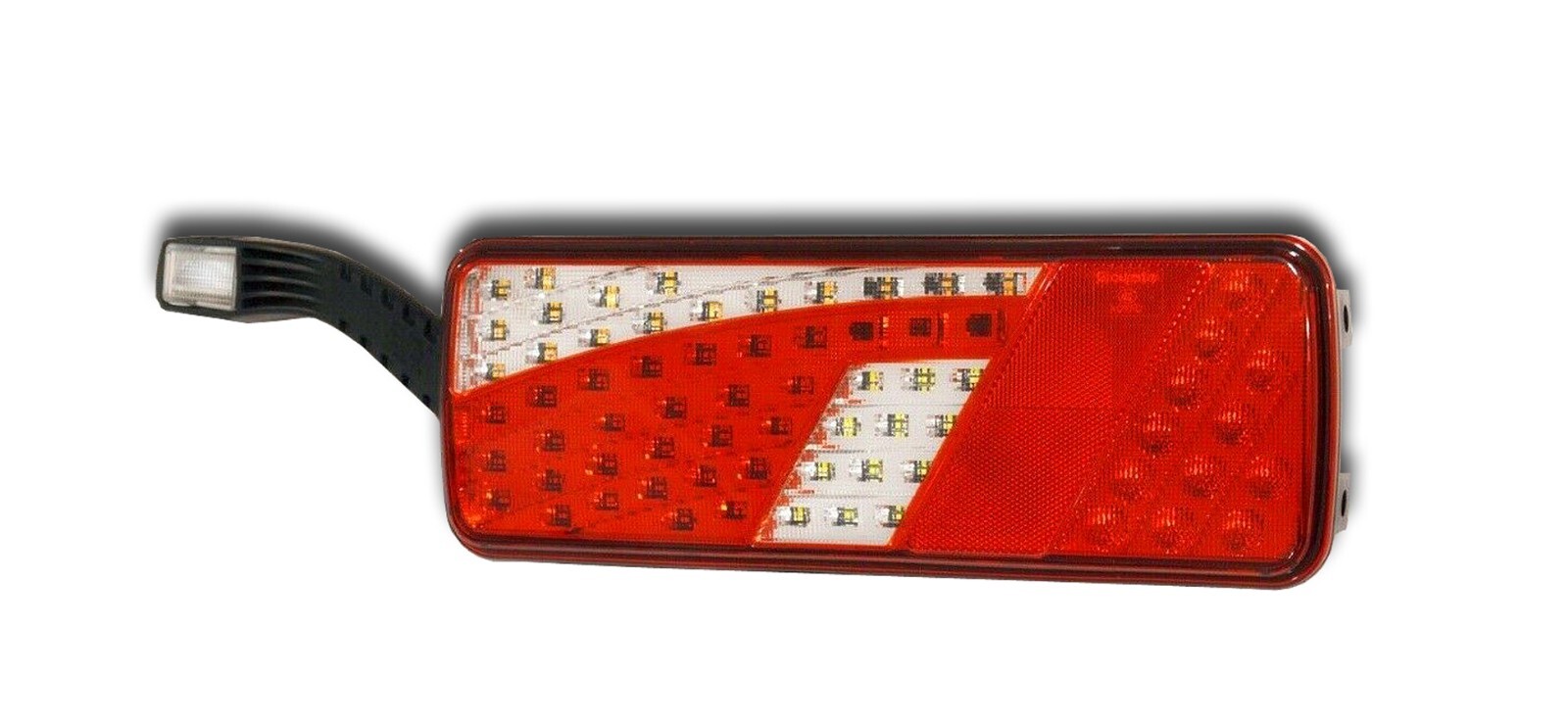 Left Side E-MARK 42cm 10-30V LED Rear Tail Light 7 Function for Truck, Lorry & Bus