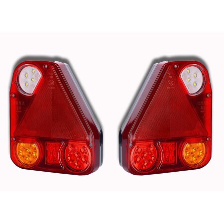 2X LED Rear Tail Lights 12/24V for Truck, Lorry, Trailer, Camper