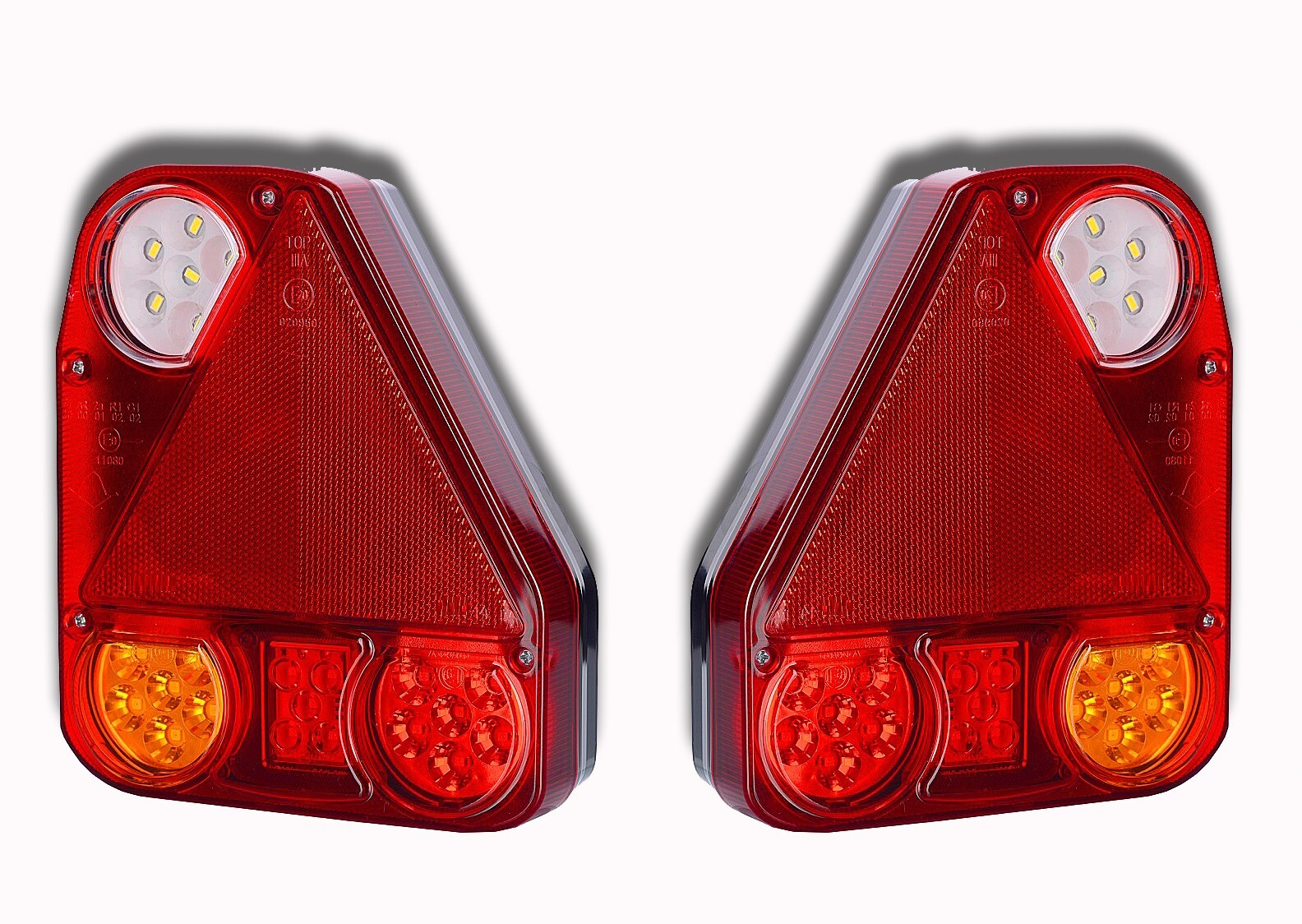 2X LED Rear Tail Lights 12/24V for Truck, Lorry, Trailer, Camper