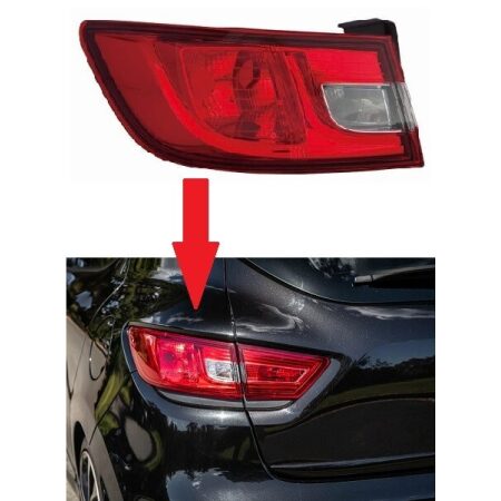 Replacement Left Rear Side Tail Light for Renault Clio 2012-2020