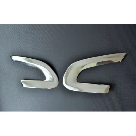 Garnish Air Grille Trim for Scania R (2004–2009) – Mirror Polished Stainless Steel Upper Trim Set (2pcs)