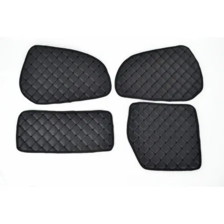 4 pcs Door Panels & Dashboard Mats Eco Leather for SCANIA R-P-G 2004-2010